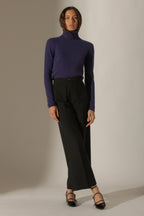 Pull Col Roulé Ashley - Violet