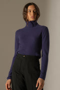 Pull Col Roulé Ashley - Violet