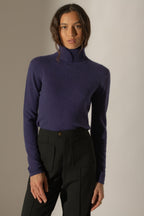 Pull Col Roulé Ashley - Violet