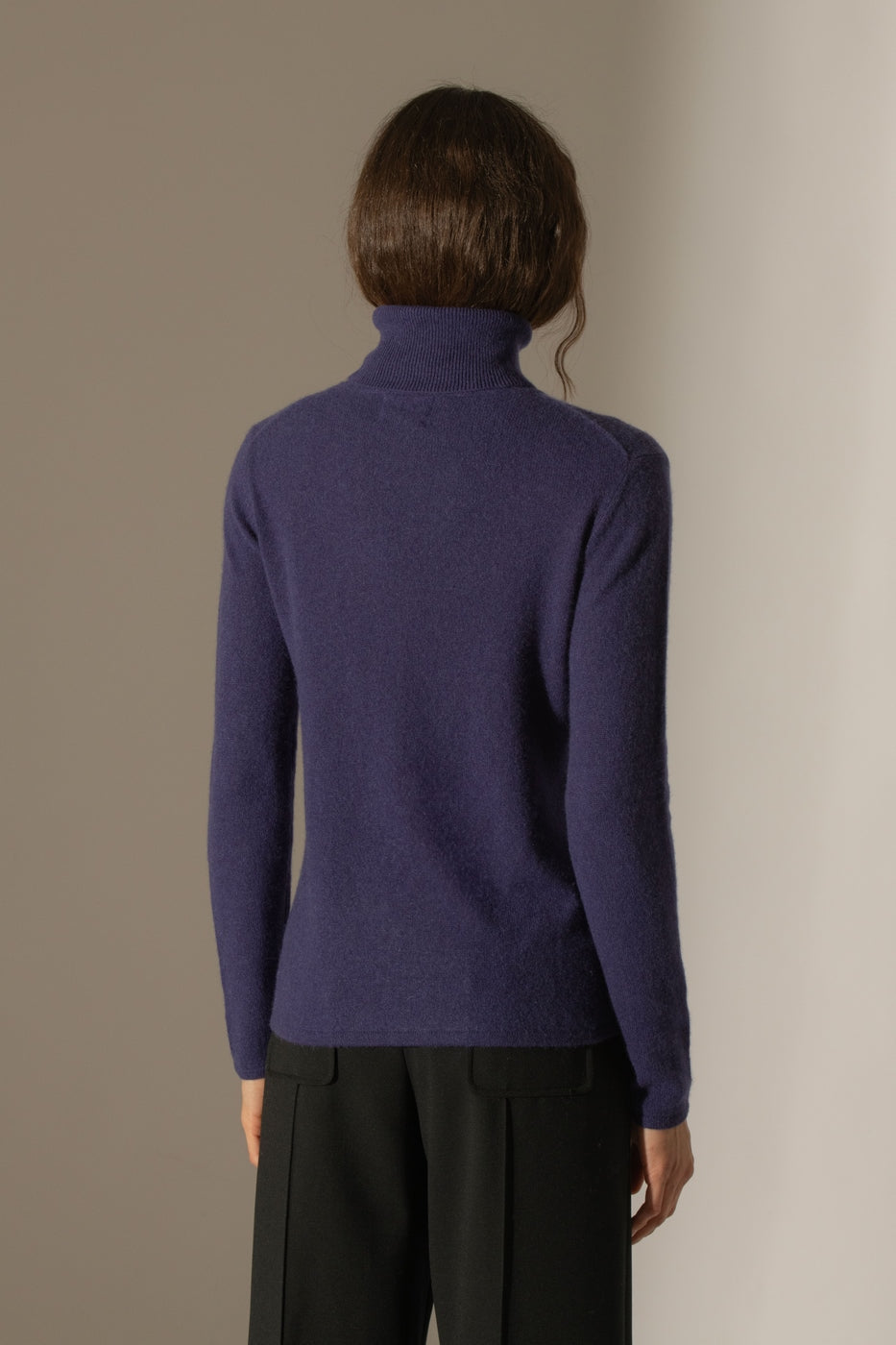 Pull Col Roulé Ashley - Violet