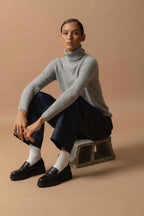 Pull Col Roulé - Ashley - Nuage Chiné