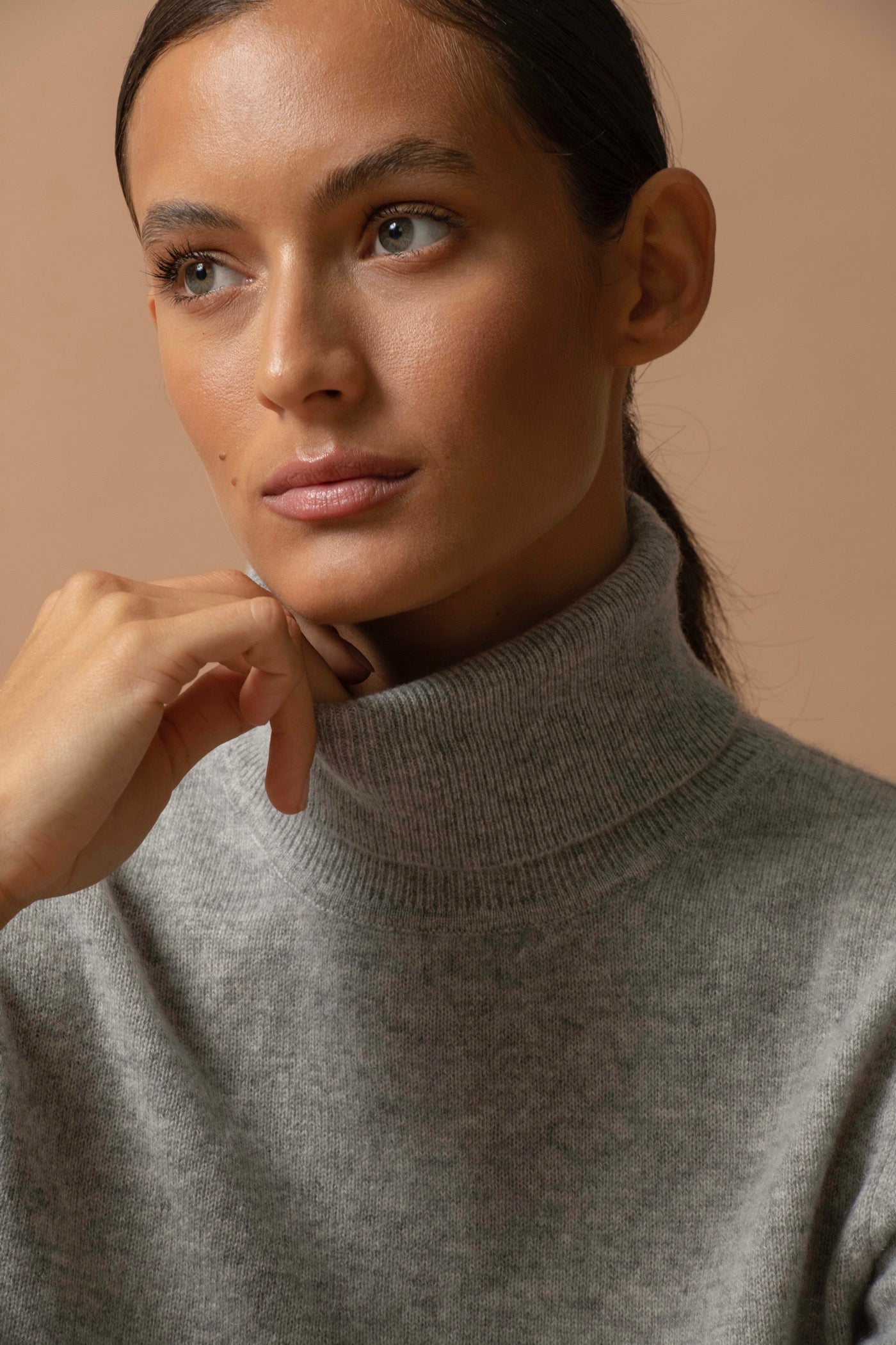 Pull Col Roulé - Ashley - Nuage Chiné