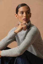 Pull Col Roulé - Ashley - Nuage Chiné
