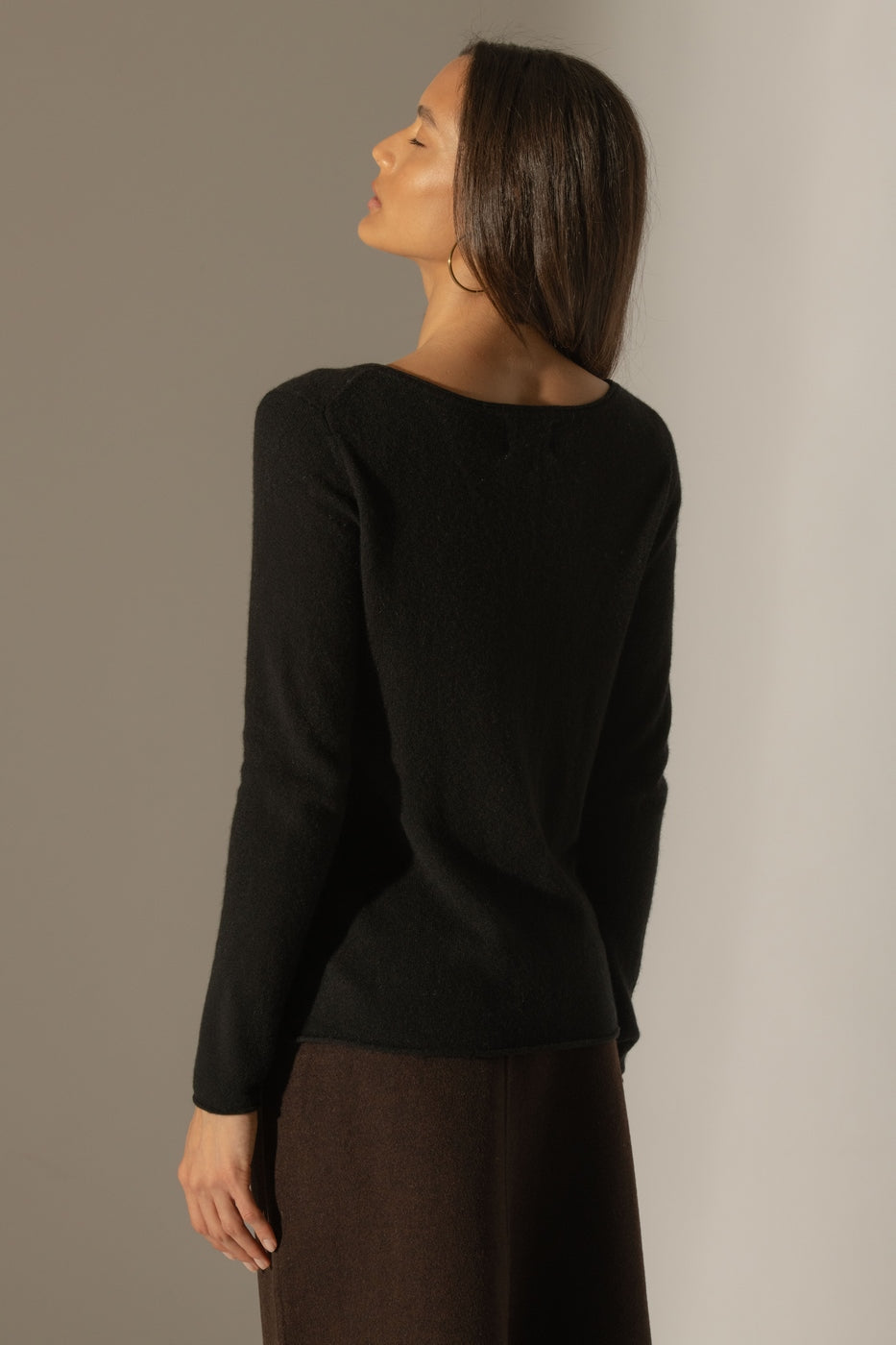 Jersey Cuello Barco - Megan - Negro