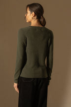 Jersey de Cuello Redondo Whitney - Caqui