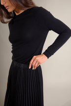 Pull Col Rond - Whitney - Noir