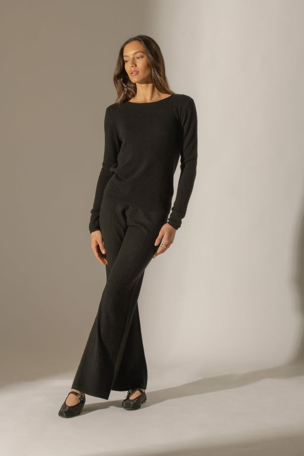 Pull Col Rond Oprah - Noir
