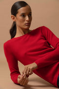Pull Col Rond Oprah - Rouge