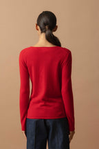 Pull Col Rond Oprah - Rouge
