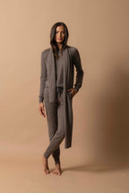 Strik med Rund Hals Wilma - Meleret Taupe