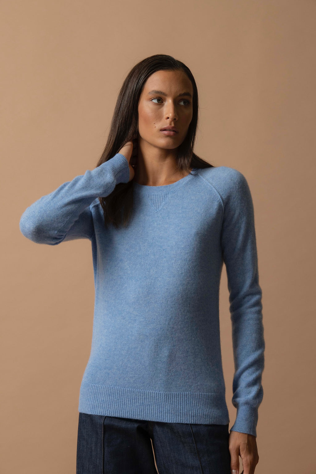 Pull Col Rond Wilma - Ciel