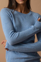 Pull Col Rond - Wilma - Sky