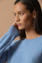 Pull Col Rond Wilma - Ciel