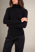 Jersey Cuello Vuelto - Tracy - Negro