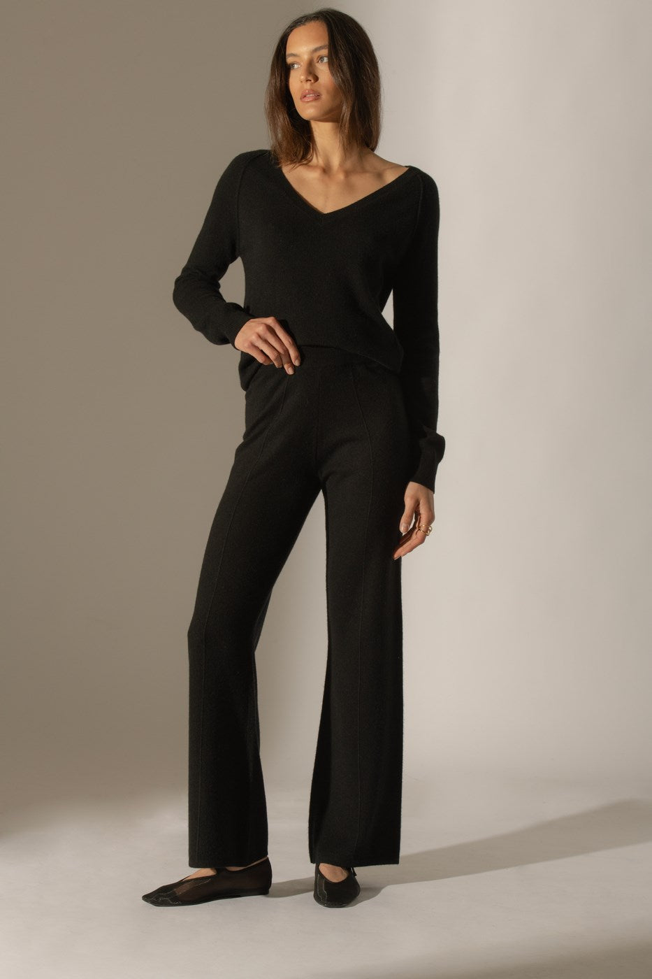 Pull Col V Penelope - Noir
