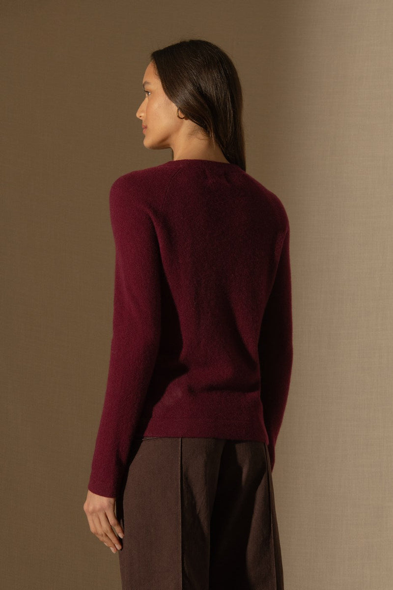 Pull Col Bateau - Megan - Bordeaux