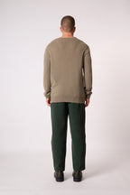 Pull Col V Alexander - Vert Armée