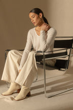 Pull Col Rond Lindsay - Ivoire
