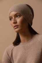 Wilma Crew-Neck Jumper - Mottled Camel