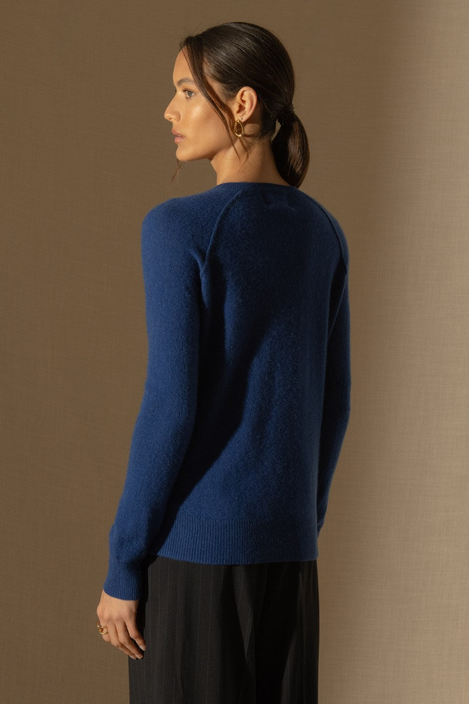 Jersey de Cuello Redondo Wilma - Azul Ultramar
