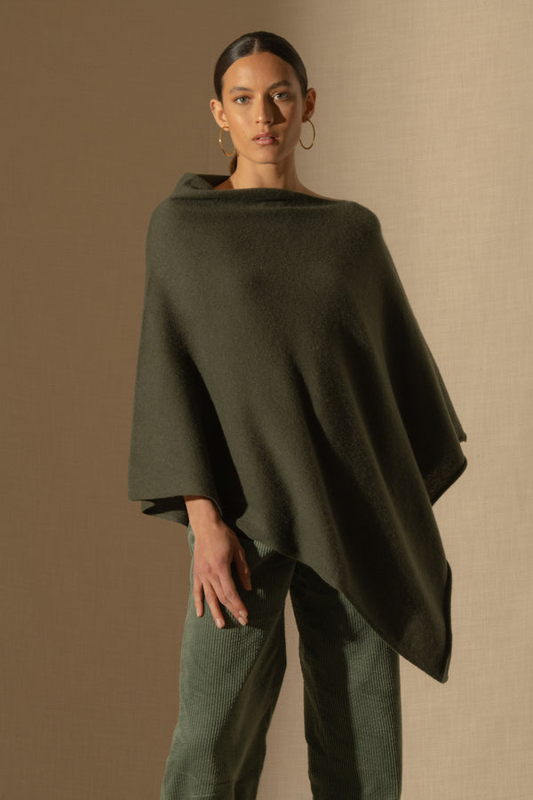 Poncho Tamara - Kaki