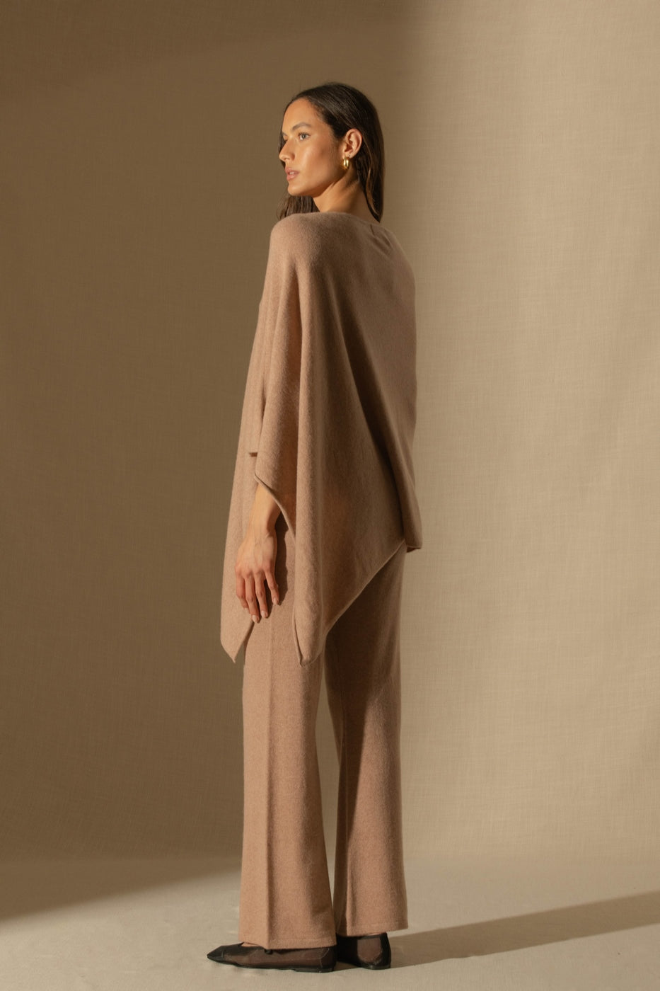 Poncho Tamara - Camel Chiné
