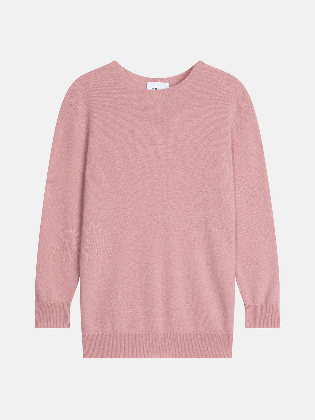 Jersey Cuello Redondo Abotonado en la Espalda Vanessa - Madera De Rosa