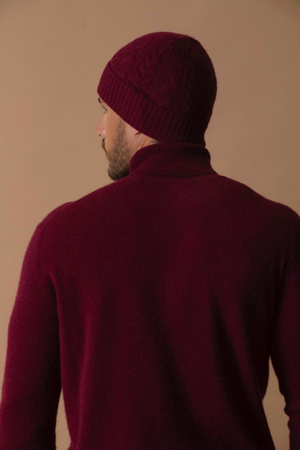 Pull Col Roulé Trevor - Bordeaux