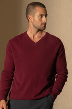 Jersey Cuello Pico Alexander - Burdeos