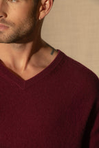 Jersey Cuello Pico Alexander - Burdeos