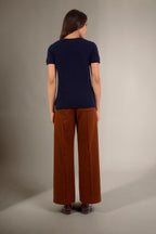 Efimia V-Neck T-Shirt - Navy