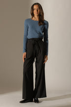 Pull Col Rond Oprah - Bleu Denim