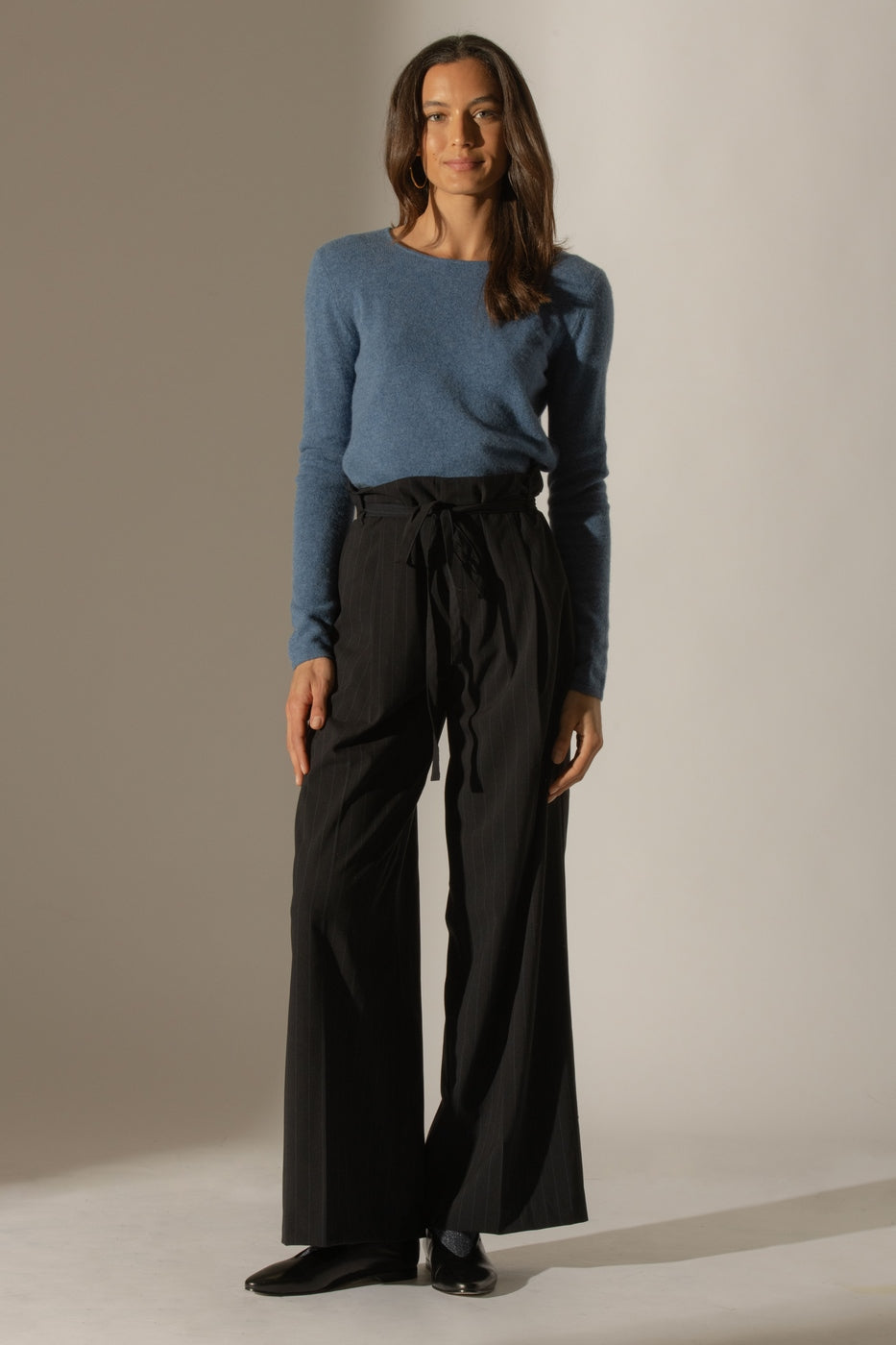 Pull Col Rond Oprah - Bleu Denim