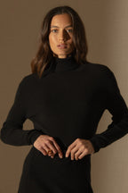 Pull Col Roulé - Elly - Noir