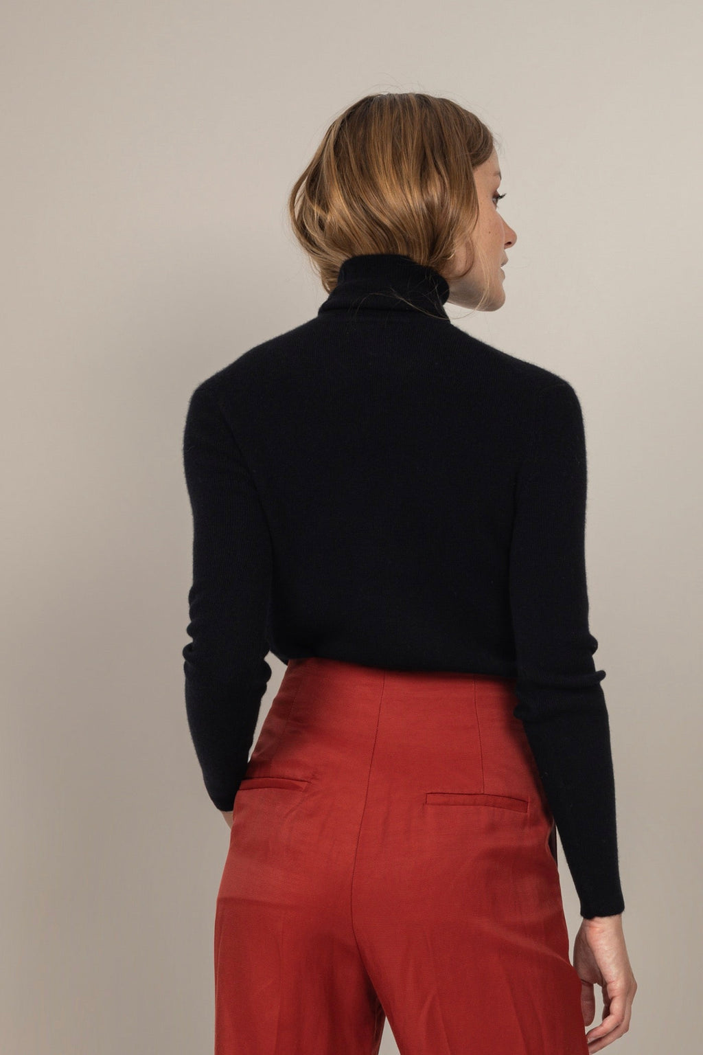 Pull Col Roulé - Elly - Noir