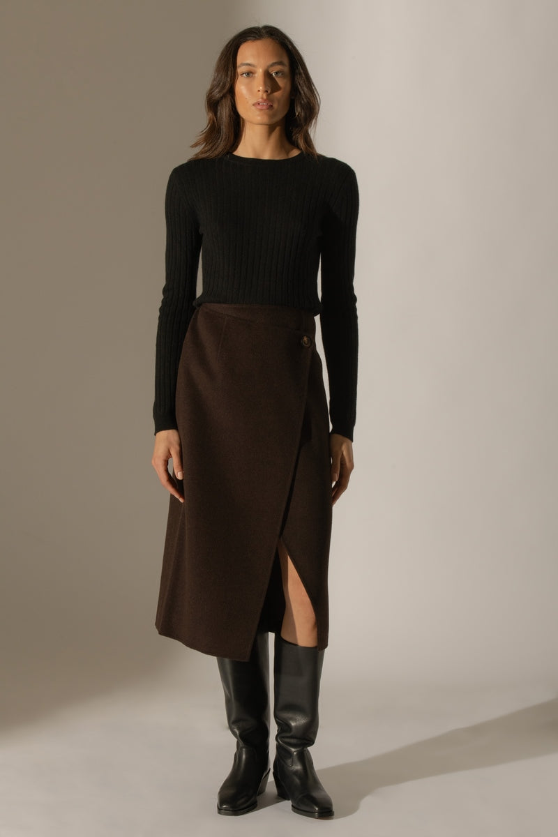 Jersey Cuello Redondo - Kylie - Negro