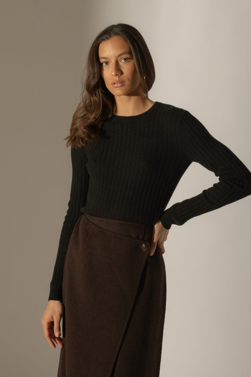 Maglione Girocollo Kylie - Nero