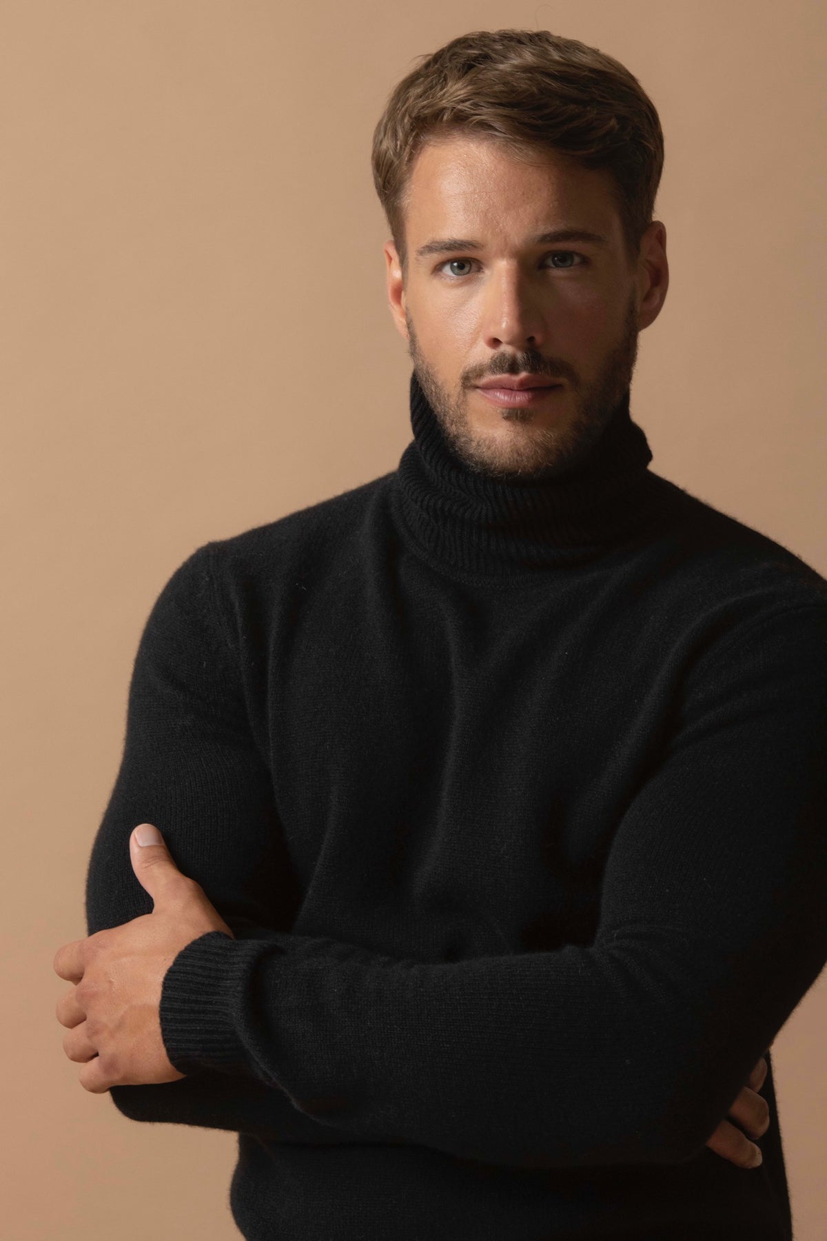 Pull Col Roulé 4 Fils Marius - Noir