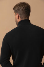 Pull Col Roulé 4 Fils Marius - Noir
