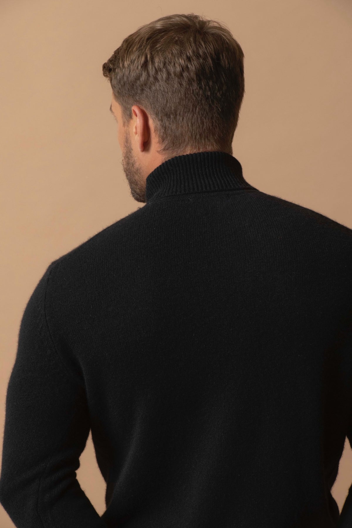 Pull Col Roulé 4 Fils Marius - Noir