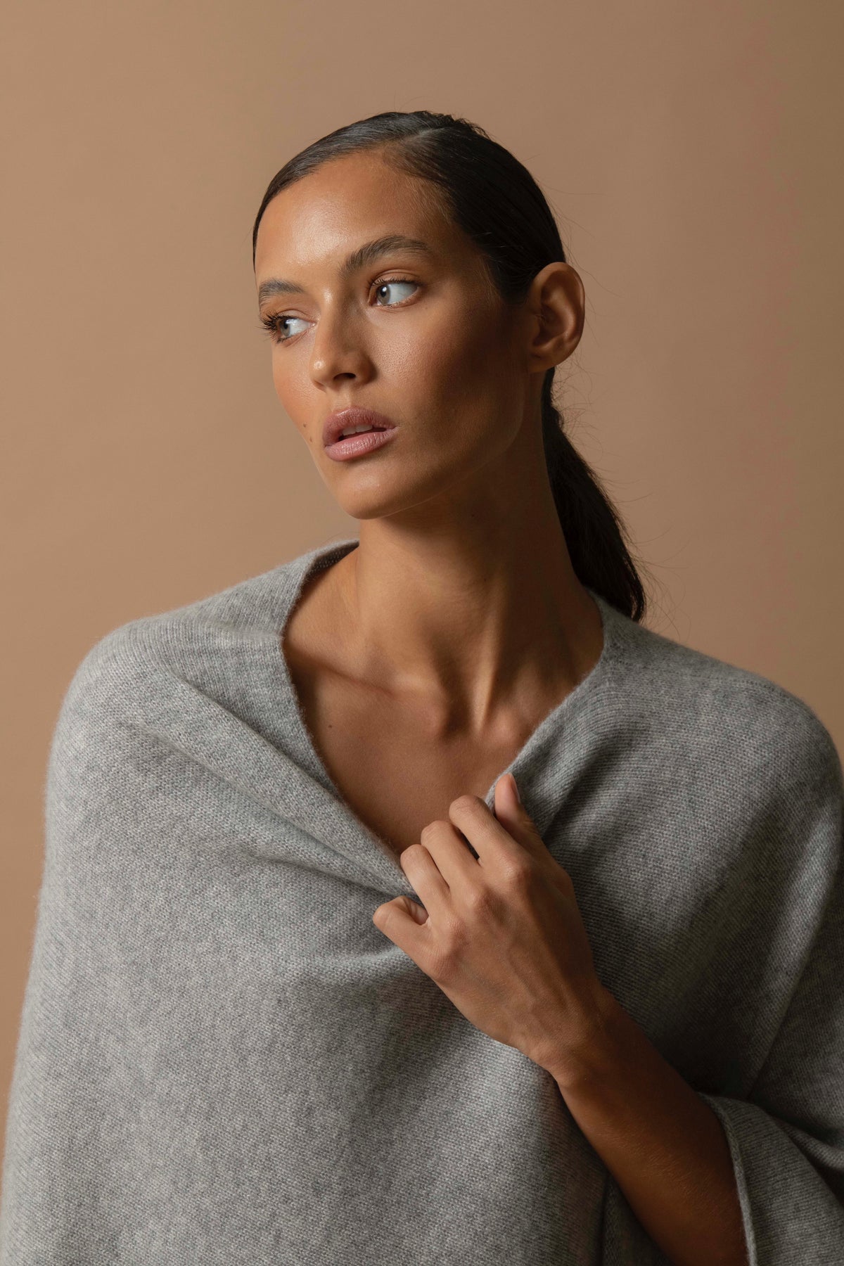 Poncho 4-trådig Georgia - Nuage Chiné