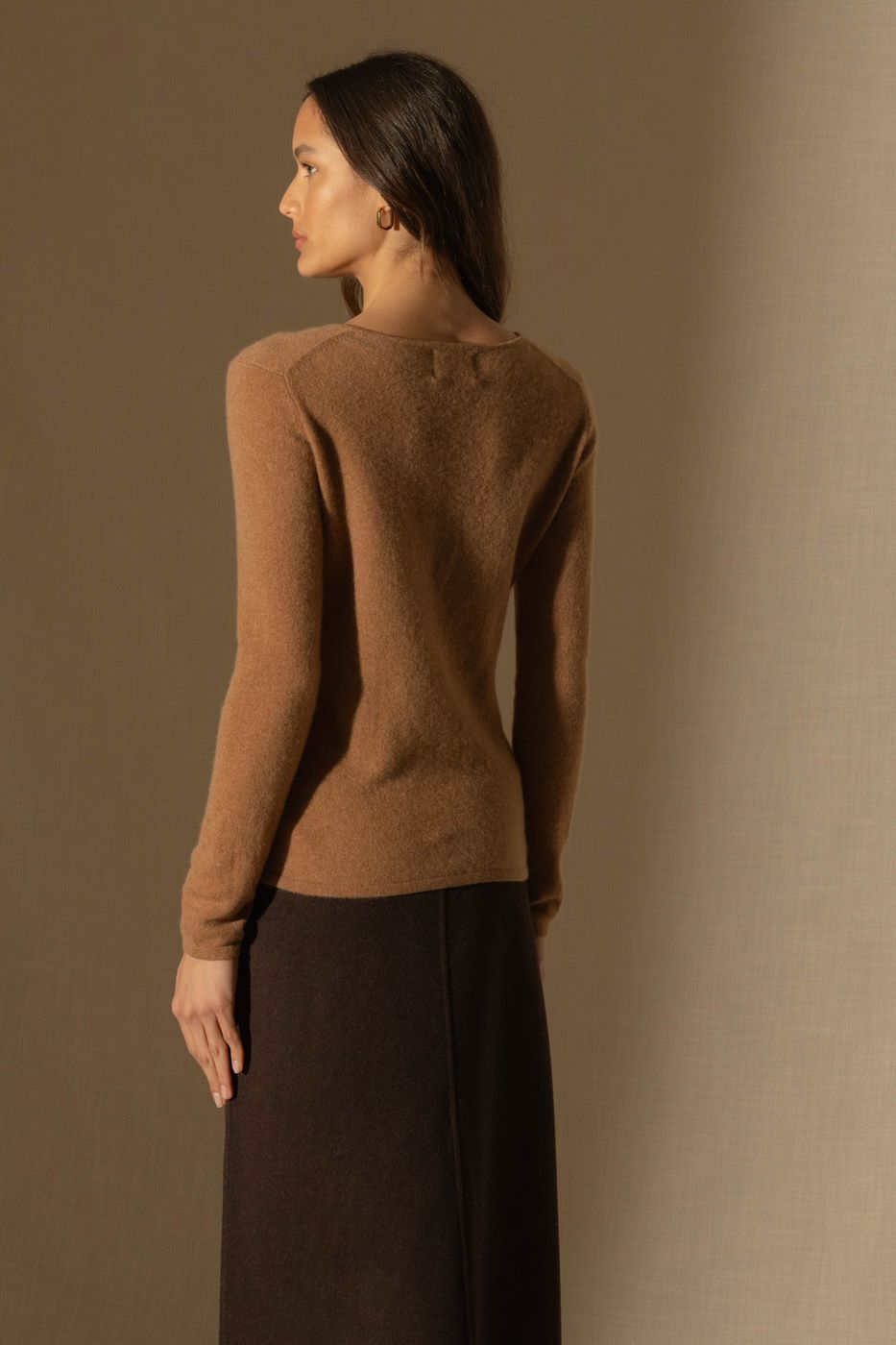 Oprah Crew Neck Jumper - Hazelnut