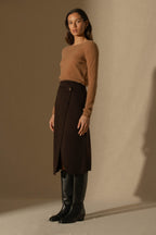 Oprah Crew Neck Jumper - Hazelnut