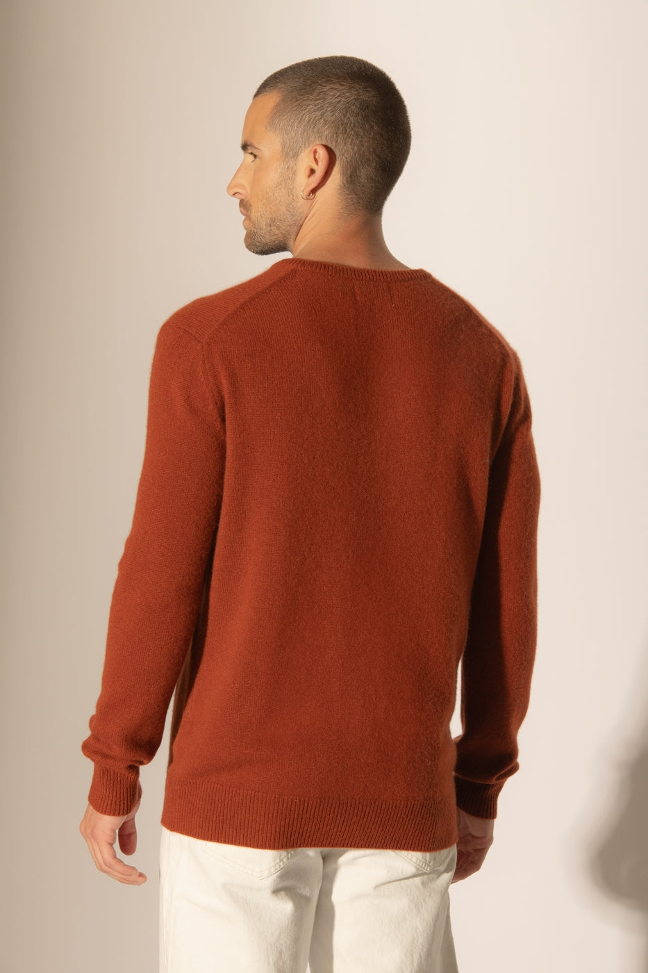 Pull Col Rond 4 Fils Eden - Écureuil