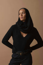 4 Thread V-Neck Sweater - Gaby - Black