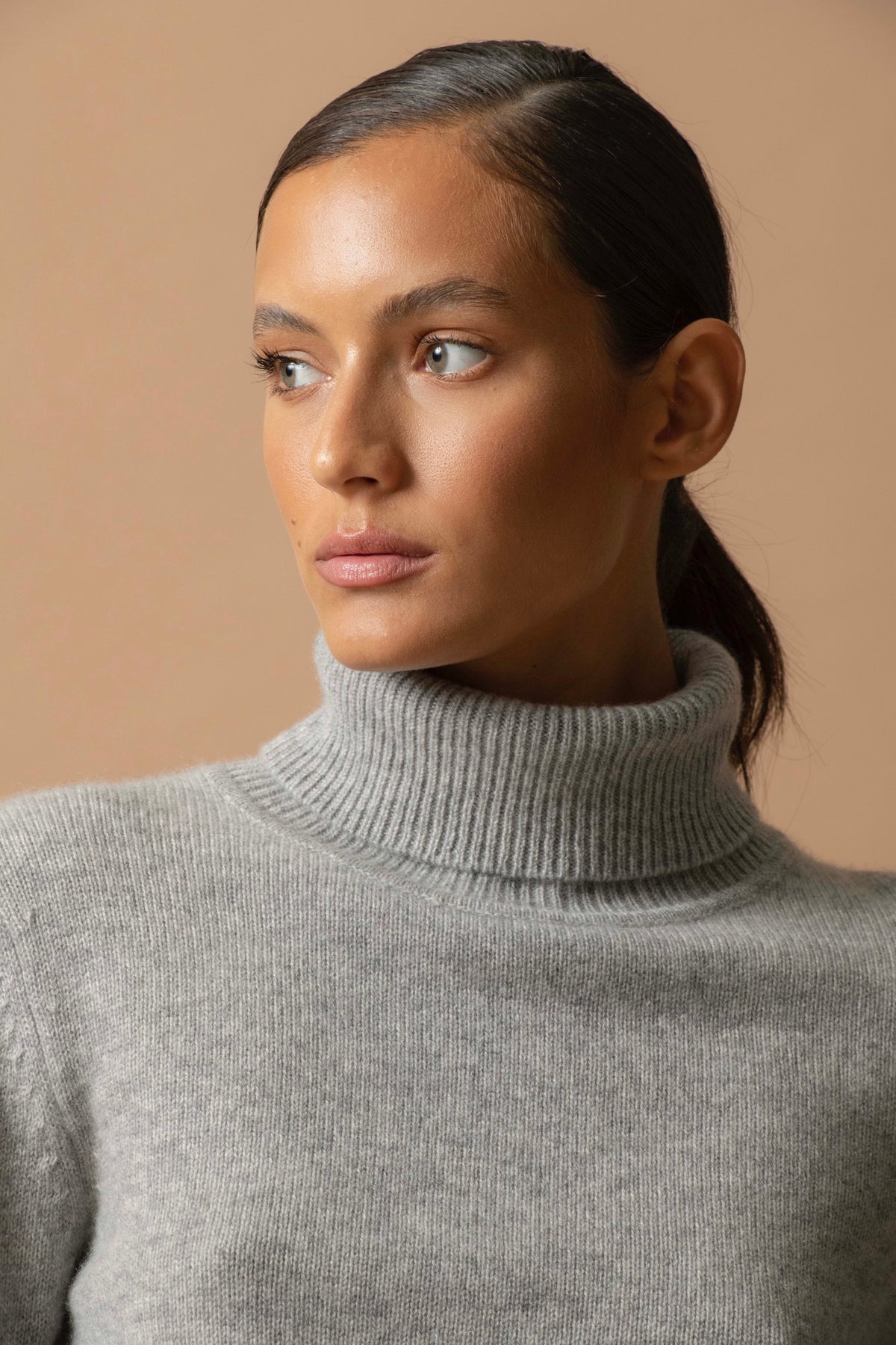 Pull Col Roulé 4Fils Willow - Nuage Chiné