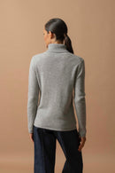 Pull Col Roulé 4 Fils - Willow - Nuage Chiné