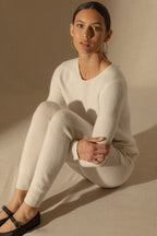 Pull Col Rond 4Fils Marya - Ivoire