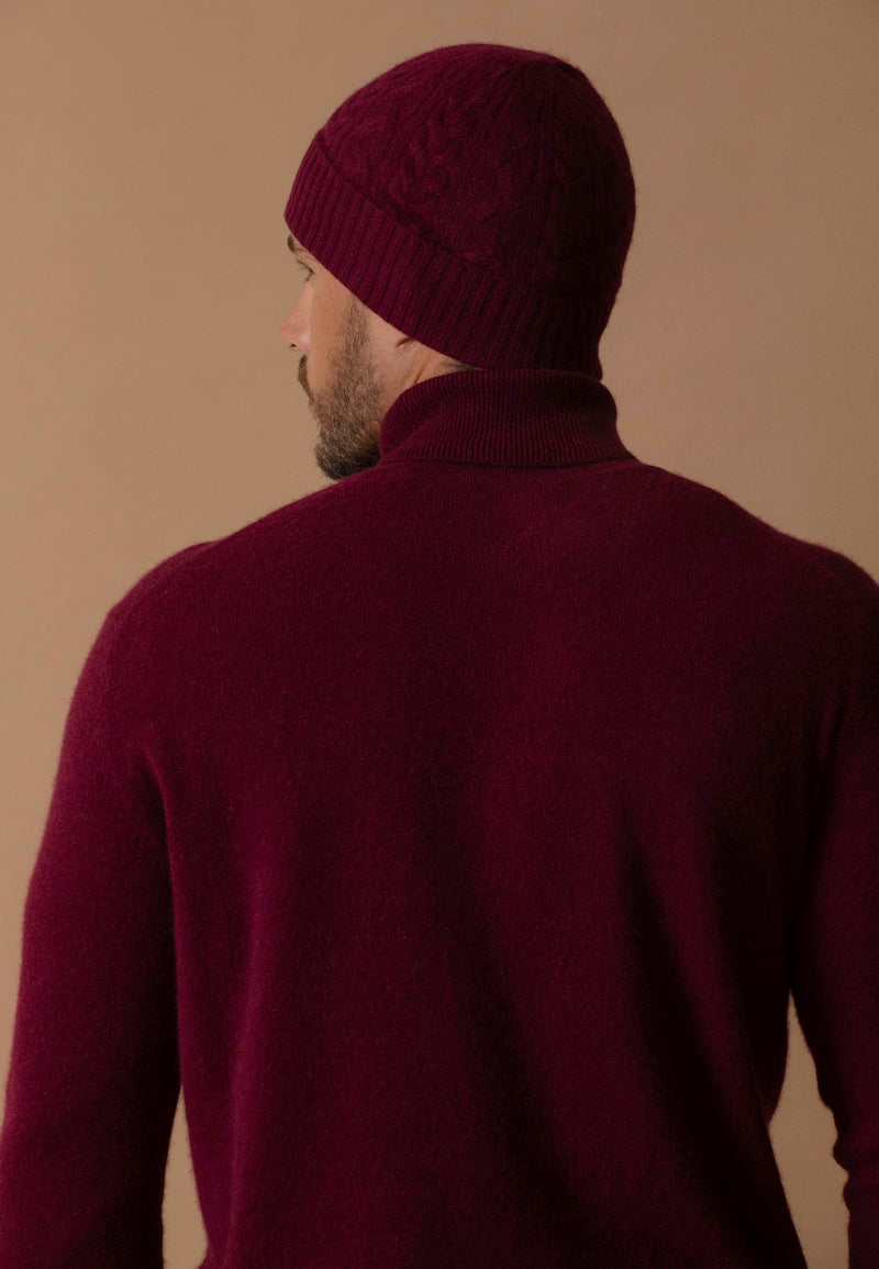 Bonnet 4 Fils - Popi - Bordeaux