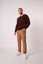 Pull Col V - Alexander - Café